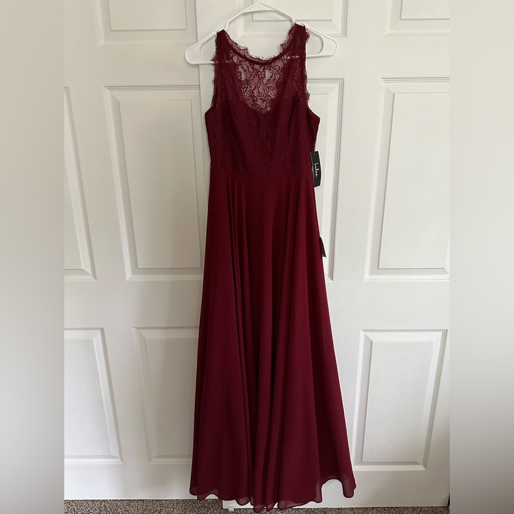 Burgundy lulus dress NWTS